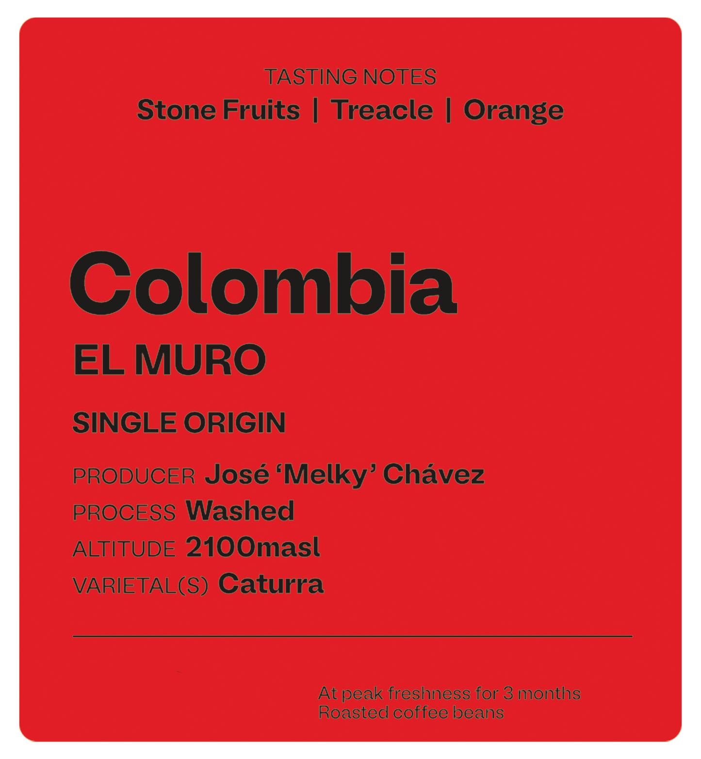 Colombia El Muro - Craft House Coffee