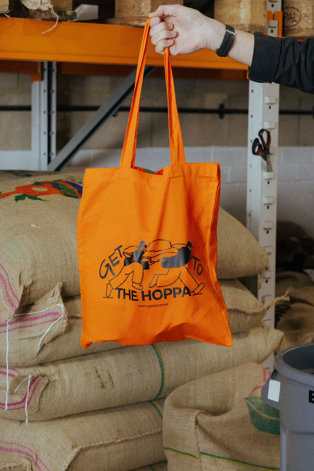 'Get To The Hoppa' Tote Bag - Craft House Coffee