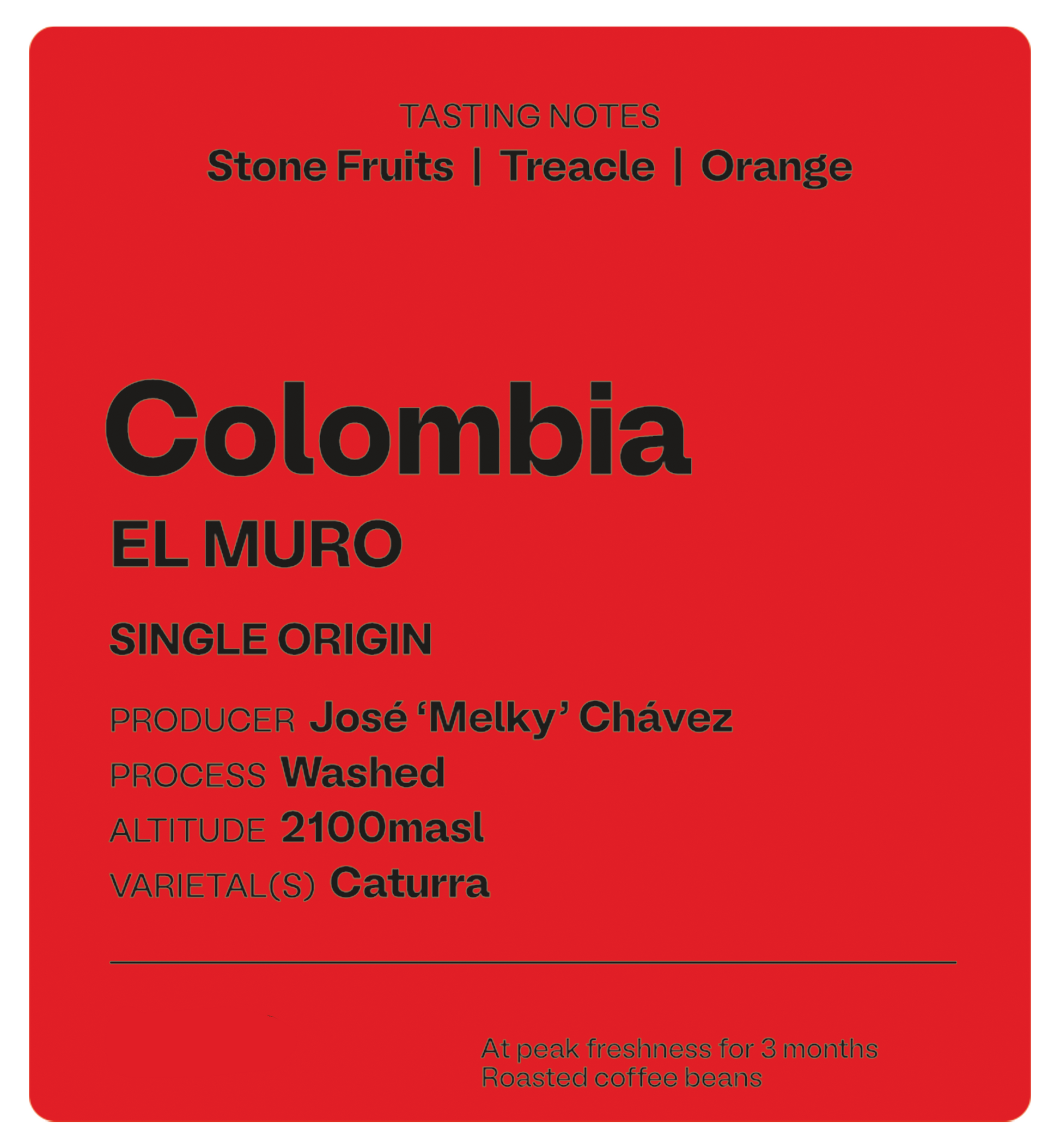 Colombia El Muro - Craft House Coffee